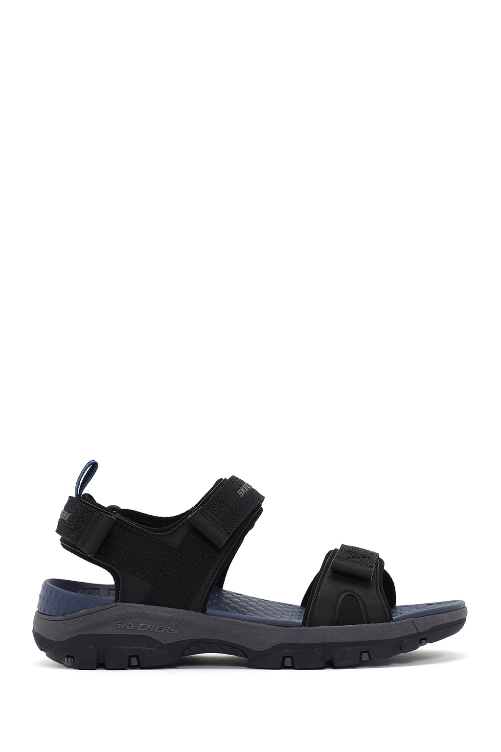 Skechers Erkek Siyah Tresmen - Ryer Kumaş Sandalet