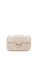 Women's Beige Quilted Crossbody Bag | Derimod