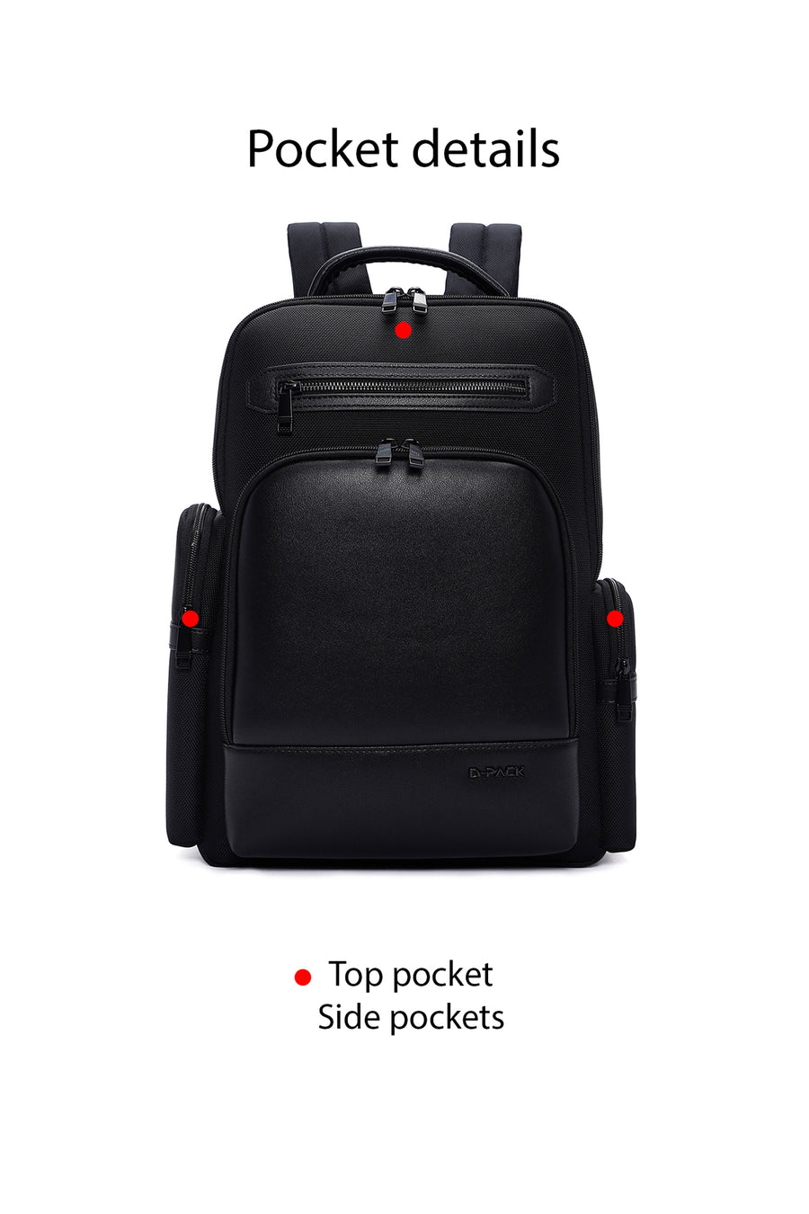 D-Pack Unisex Siyah Teknolojik Sırt Çantası