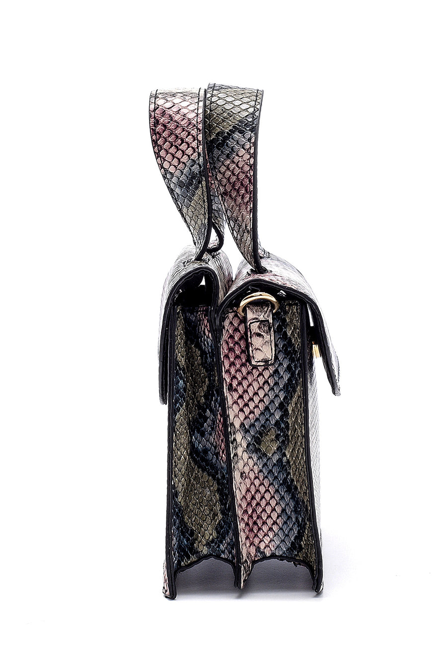 Women's Snakeskin Patterned Mini Shoulder Bag