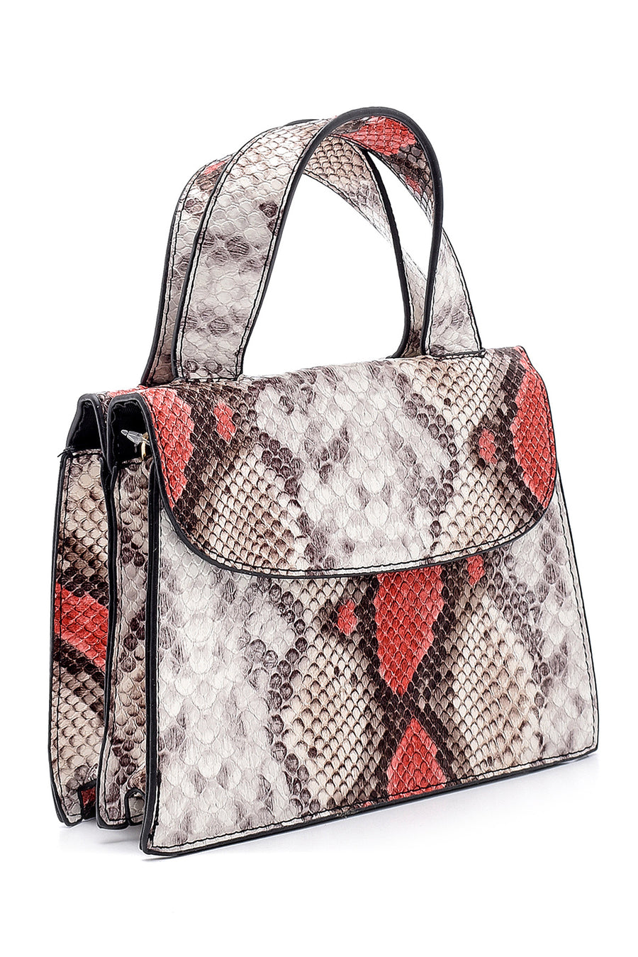 Women's Snakeskin Patterned Mini Shoulder Bag