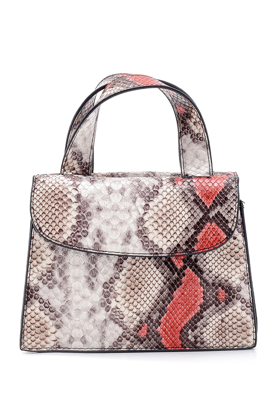 Women's Snakeskin Patterned Mini Shoulder Bag
