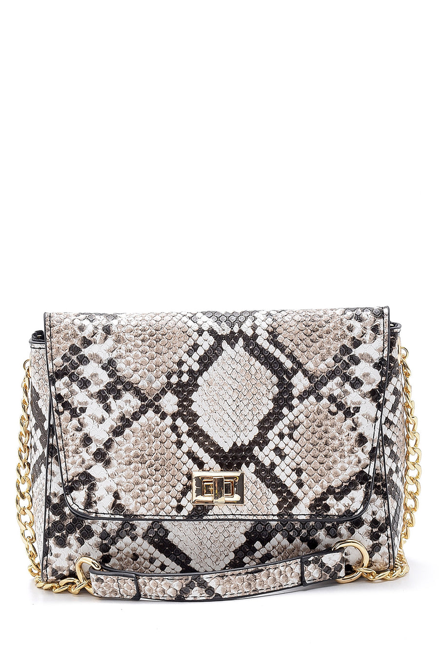 Women's Snakeskin Patterned Crossbody Bag 20SBD221440 | Derimod