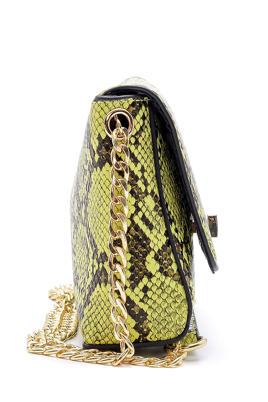 Women's Snakeskin Patterned Crossbody Bag