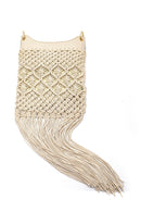 Kadın Örgü Püskül Detaylı Çanta | Derimod