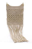 Kadın Örgü Püskül Detaylı Çanta | Derimod