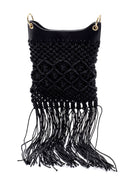 Kadın Örgü Püskül Detaylı Çanta | Derimod