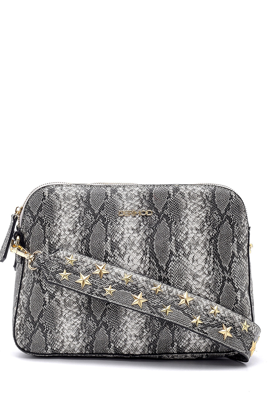 Women's Snakeskin Patterned Star Detailed Bag 20SBD251040 | Derimod