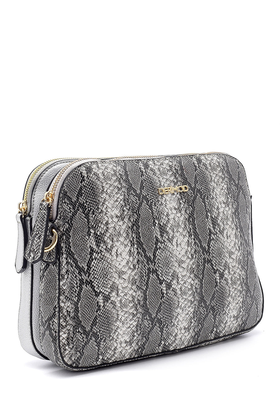 Women's Snakeskin Patterned Star Detailed Bag