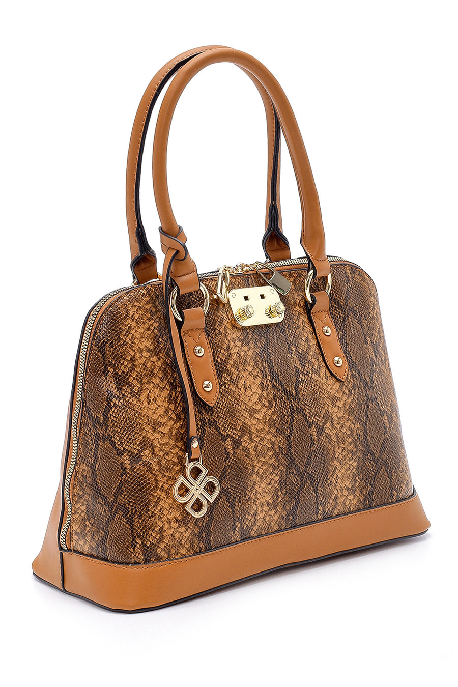 Women's Snakeskin Patterned Shoulder Bag