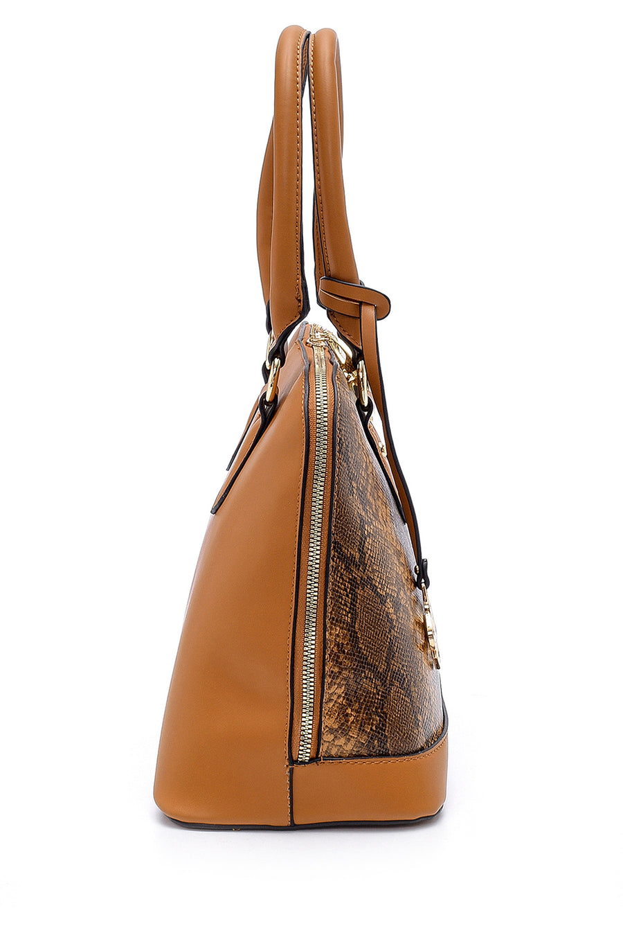 Women's Snakeskin Patterned Shoulder Bag