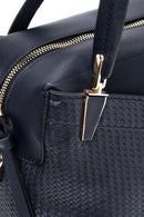 Kadın Lacivert Suni Deri Omuz Çantası | Derimod