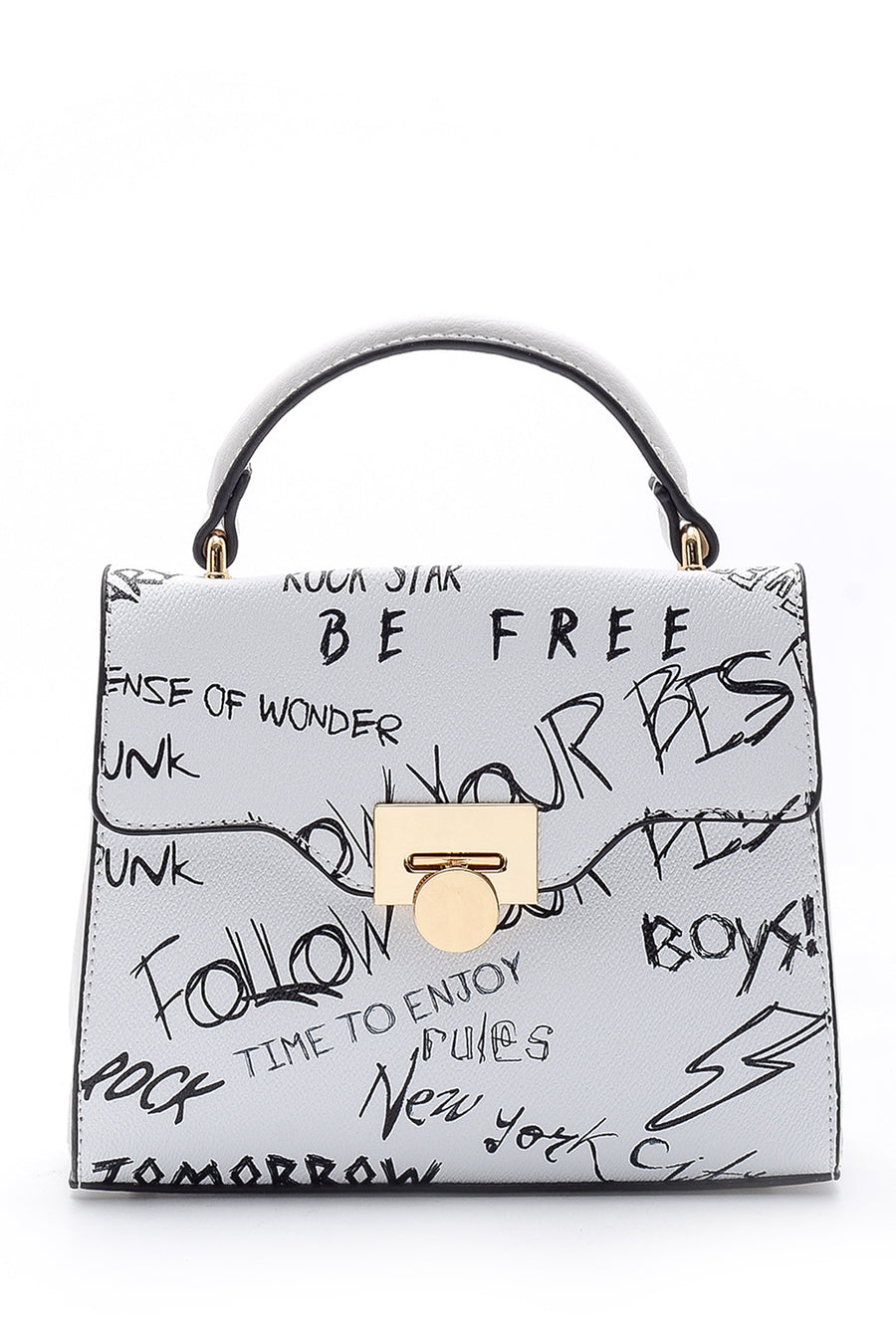 Women's Text Printed Bag 20SBD261426 | Derimod