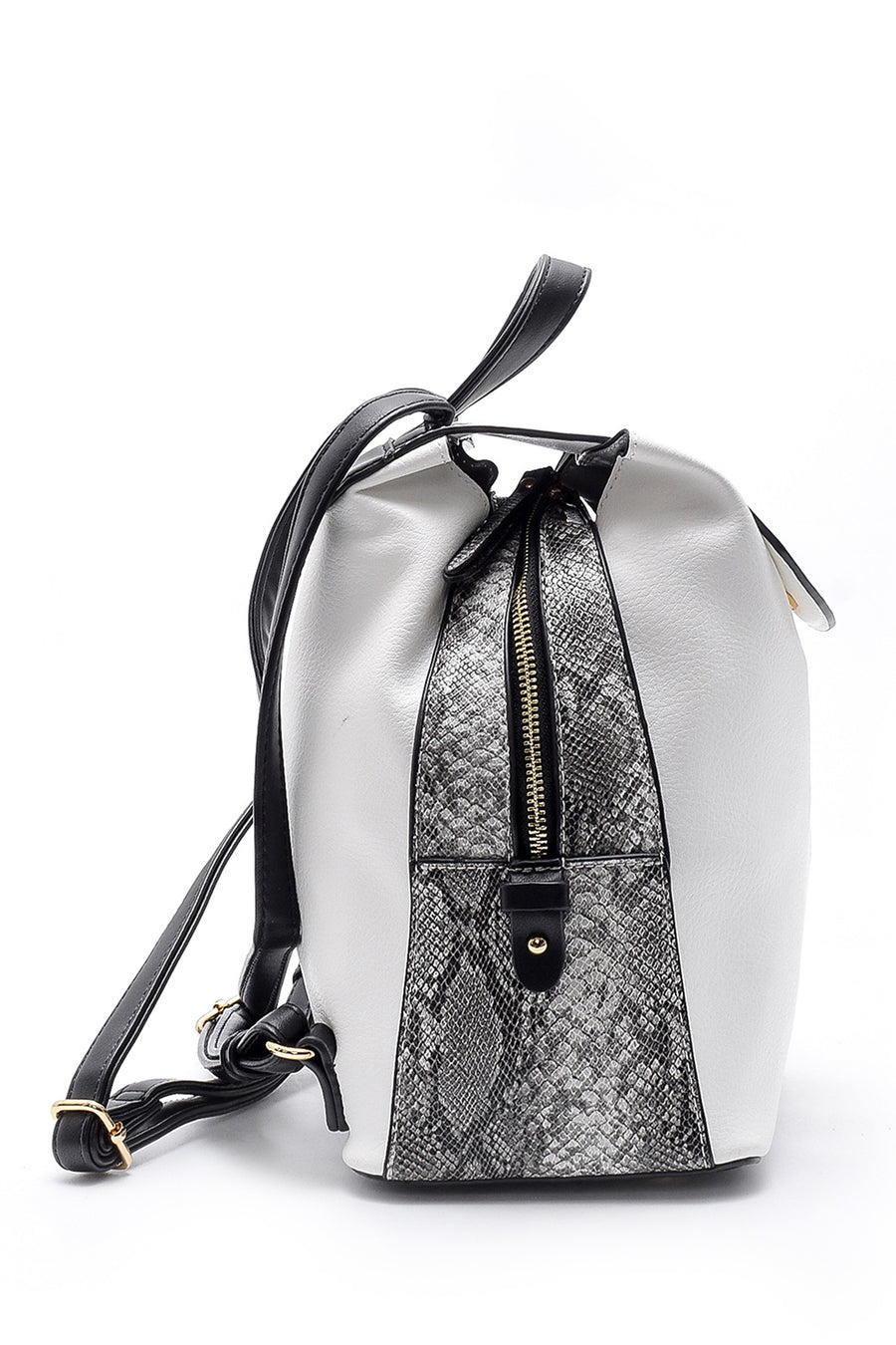 Women's Snakeskin Detailed Backpack