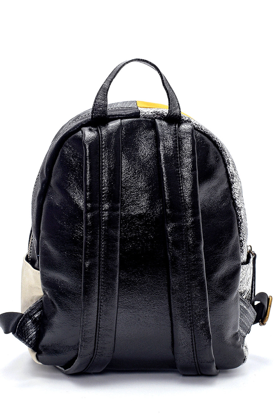 Women's Snakeskin Pattern Detailed Backpack