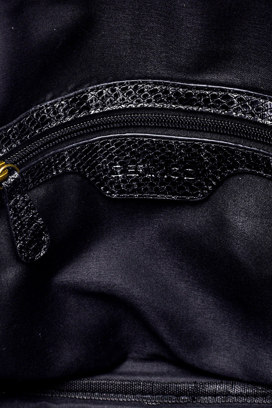 Women's Snakeskin Pattern Detailed Backpack