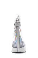 Women's Flower Detailed Transparent Shoulder Bag | Derimod