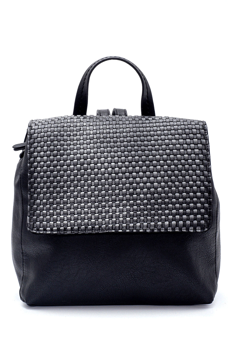 Women's Black Synthetic Leather Backpack 20SBD269414 | Derimod