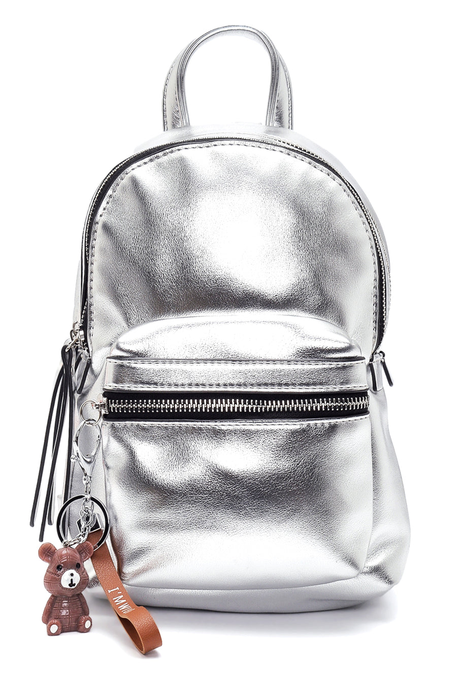 Women's Silver Synthetic Leather Backpack 20SBD269832 | Derimod