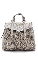Women's Snakeskin Patterned Backpack | Derimod