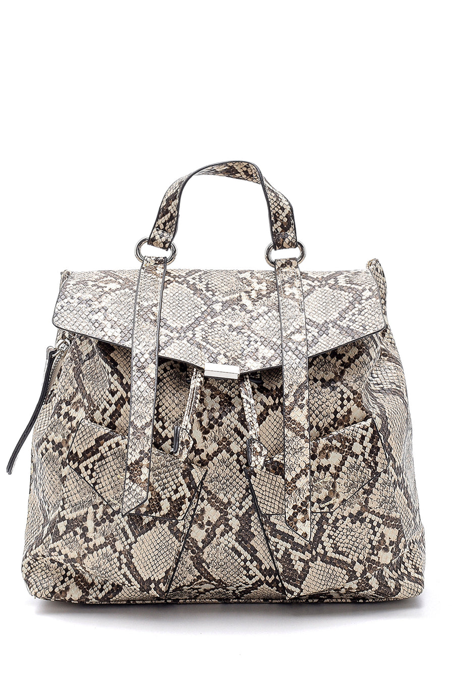 Women's Snakeskin Patterned Backpack 20SBD270140 | Derimod