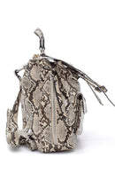 Women's Snakeskin Patterned Backpack | Derimod