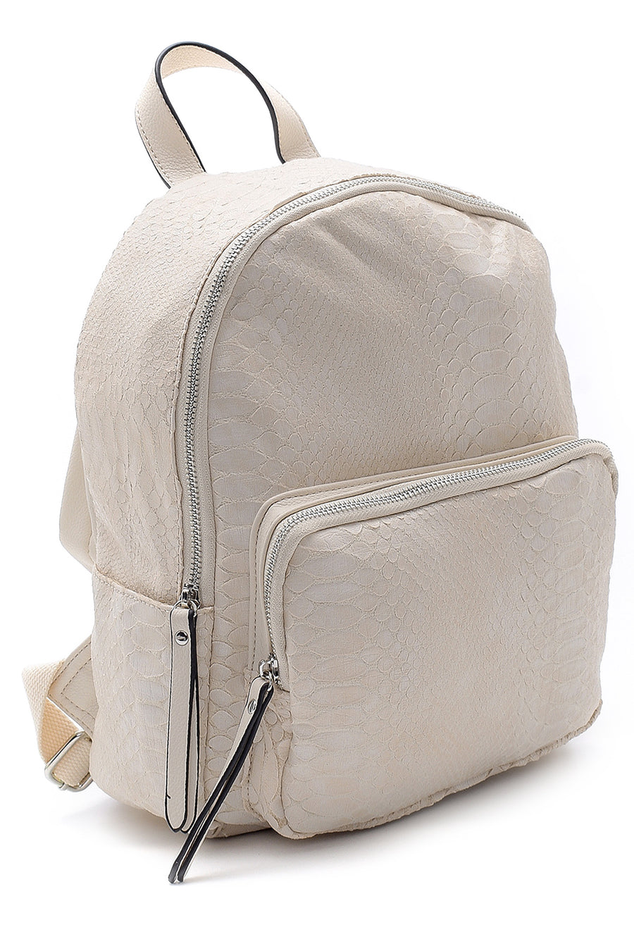Women's Snakeskin Patterned Backpack