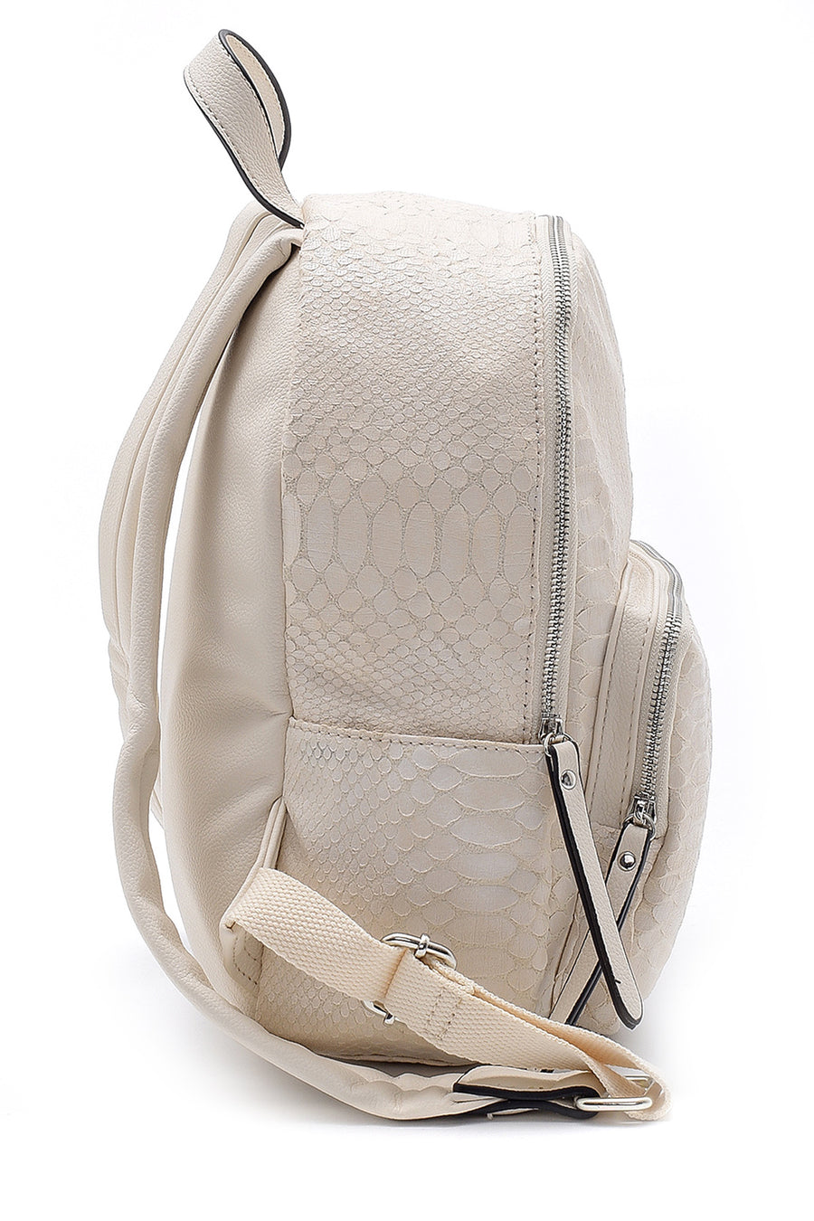Women's Snakeskin Patterned Backpack