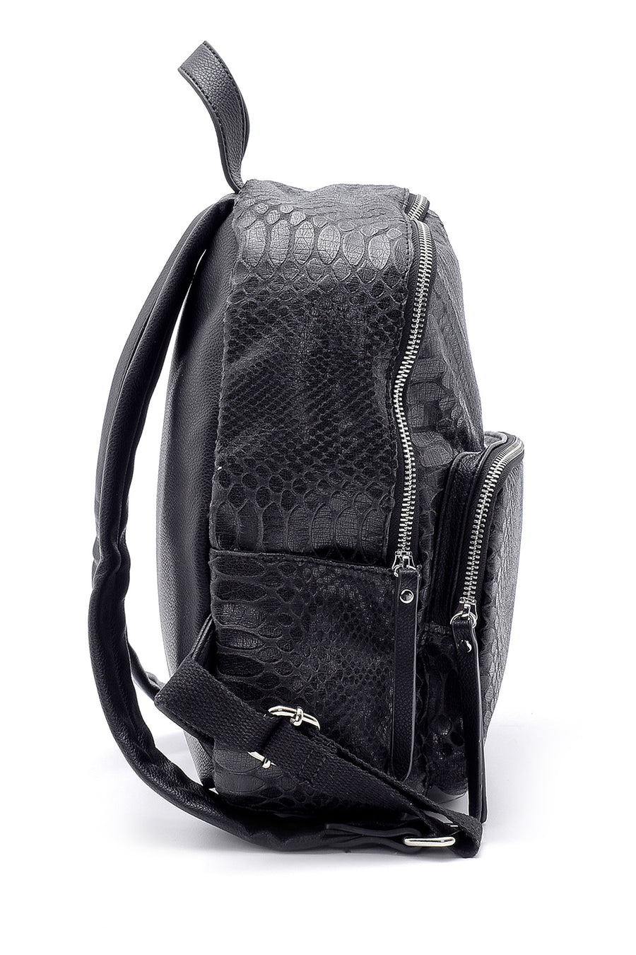 Women's Snakeskin Patterned Backpack