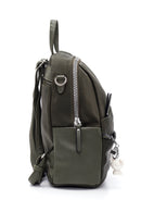 Women's Green Faux Leather Backpack | Derimod