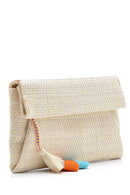 Women's Tassel Detailed Wicker Portfolio | Derimod