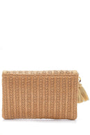 Women's Tassel Detailed Wicker Portfolio | Derimod