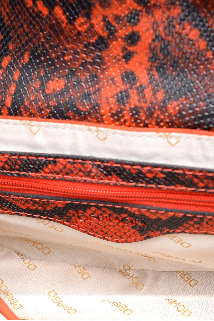 Women's Snakeskin Pattern Detailed Shoulder Bag