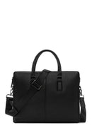 Erkek Siyah Uzun Askılı Evrak Çantası | Derimod