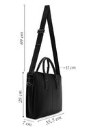 Erkek Siyah Uzun Askılı Evrak Çantası | Derimod