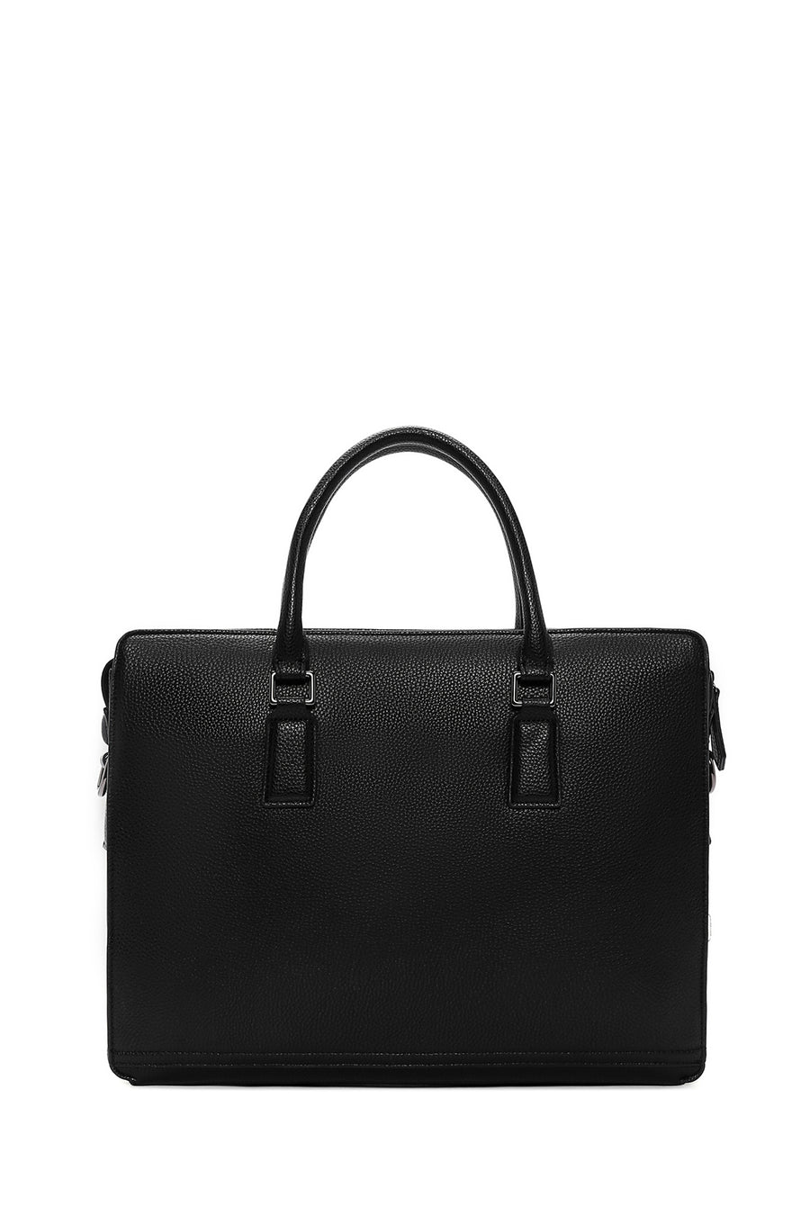 Men's Black Long Strap Briefcase