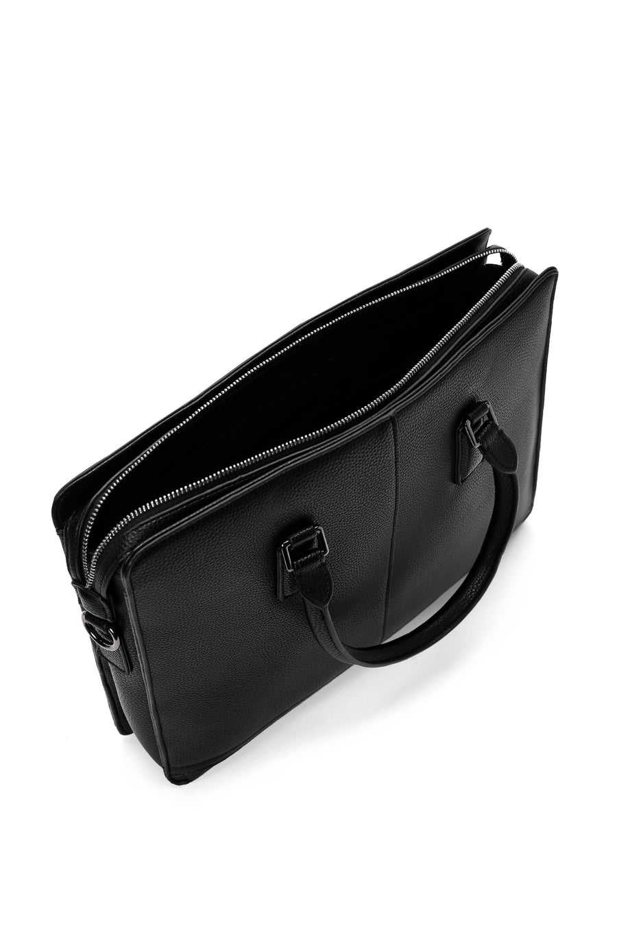 Men's Black Long Strap Briefcase