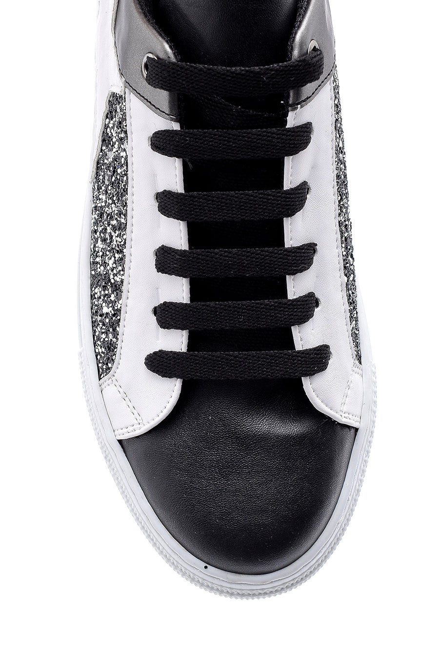Kadın Yıldızlı Simli Sneaker