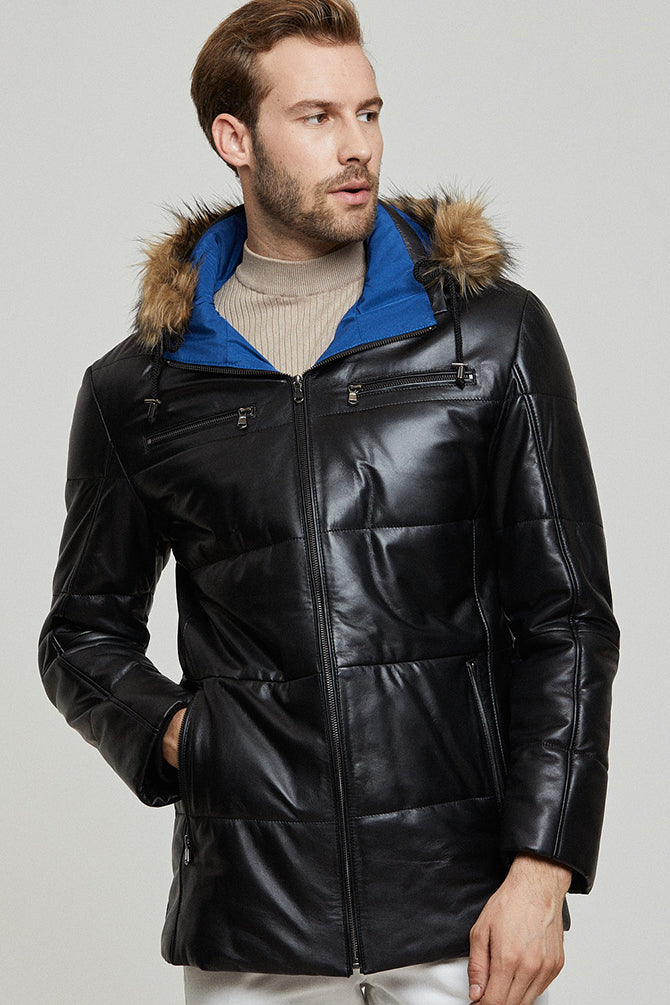 Rooney Men's Leather Jacket 20WGE63951M | Derimod