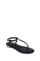 Woman Black Flip-Flop Sandal | Derimod