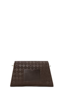 Woman Brown Printed Classic Shoulder Bag | Derimod