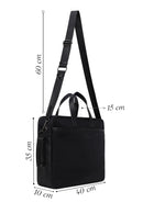 Male Black Fabric Briefcase | Derimod