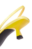 Women's Yellow Stone Heeled Shoes | Derimod
