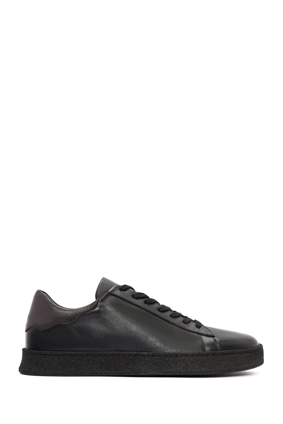 Men's Black Lace-up Leather Sneaker 24WFD688118 | Derimod