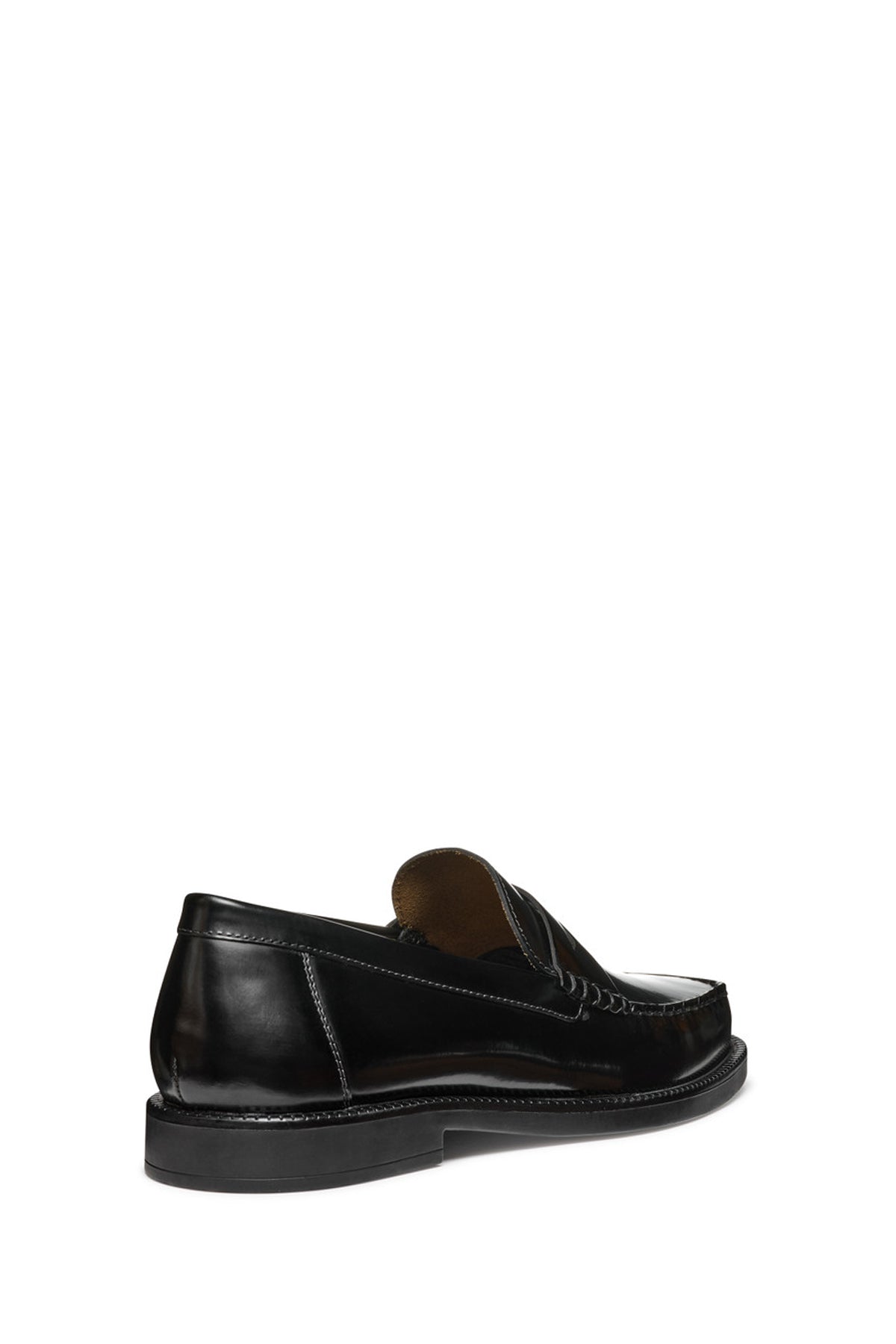 Geox Erkek Siyah U Recanati - Brushs.Lea Deri Casual Loafer