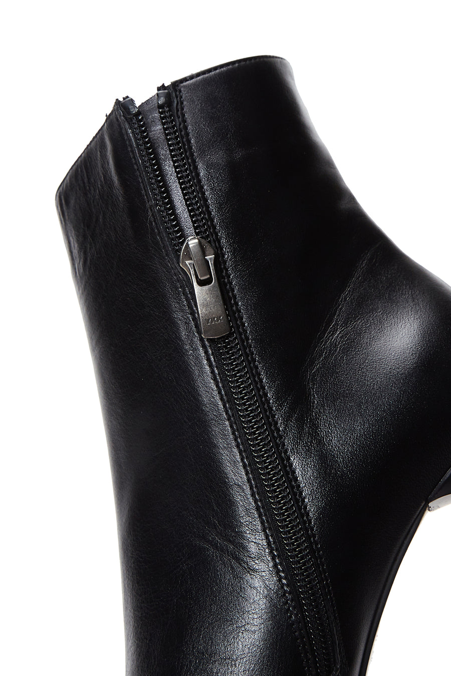 Women's Black Leather Heeled Classic Boots