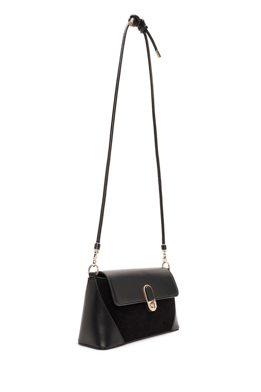 Women's Black Long Strap Shoulder Bag
