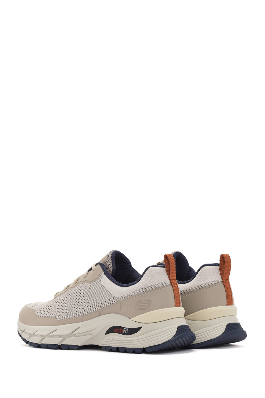 Skechers Men's Beige Arch Fit Baxter Pendroy Lace-up Sneaker