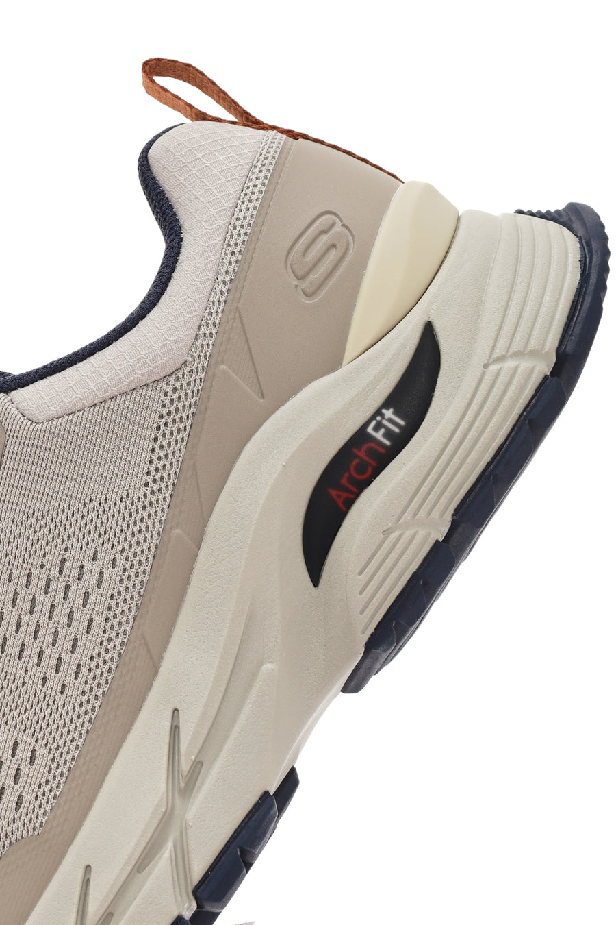 Skechers Men's Beige Arch Fit Baxter Pendroy Lace-up Sneaker