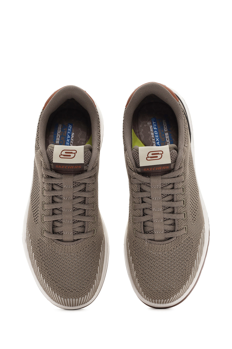 Skechers Erkek Bej Corliss - Dorset Bağcıklı Kumaş Sneaker